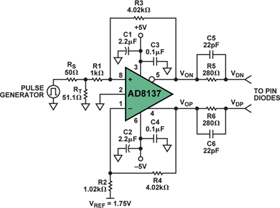 Figure 8. PIN-diode driver schematic